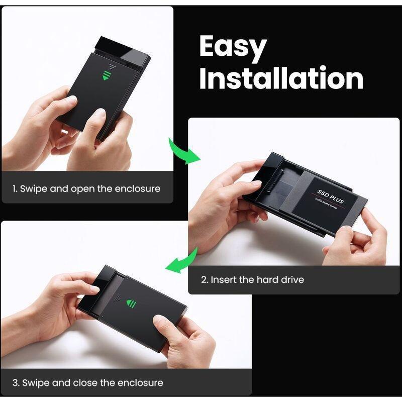 UGREEN USB 3.0 To SATA III Hard Drive Enclosure, , large image number 2