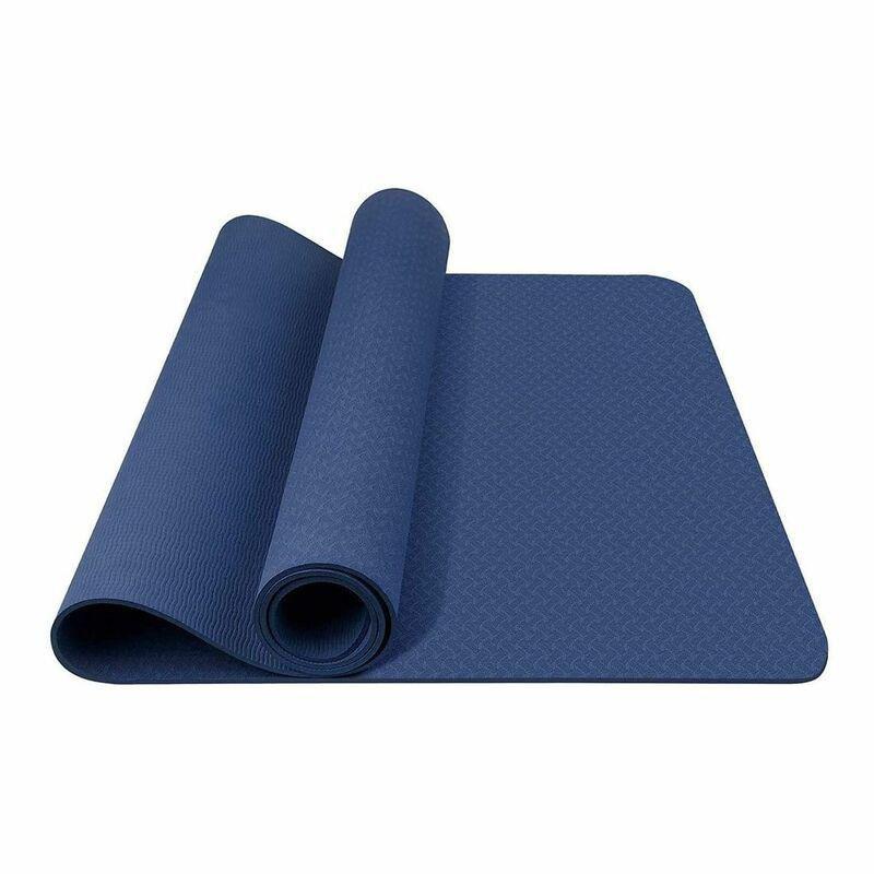 JUST NATURE Just Nature Single Layer Yoga Mat Dark Blue 6mm Thick