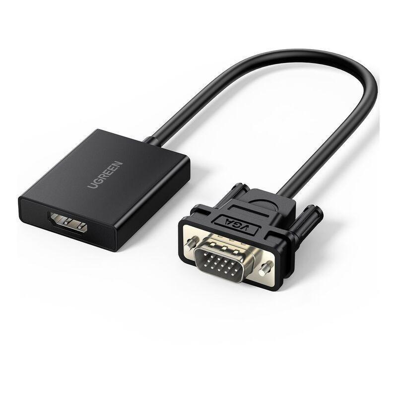 UGREEN Cable Adapter Cable VGA (Male) To HDMI (Female) 0.15m, , medium