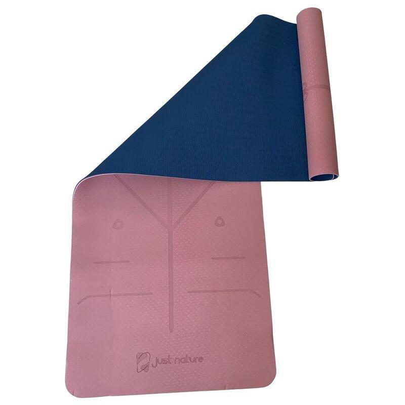 Just Nature Double Layer Yoga Mat - Pink/Blue, , medium