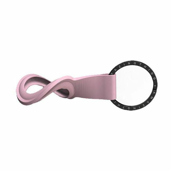 Amazing Thing Aircharm Smoothie Silicone Keyring for Apple AirTags Pink, , large image number 1