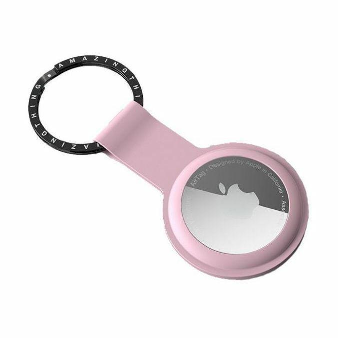 Amazing Thing Aircharm Smoothie Silicone Keyring for Apple AirTags Pink, , large image number 2