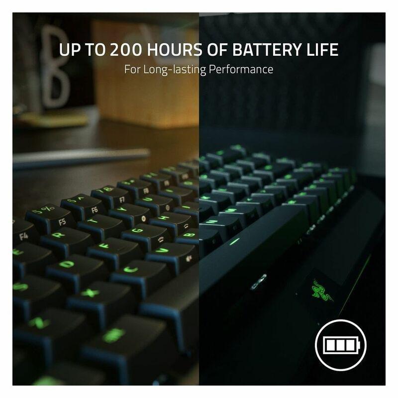 Razer BlackWidow V3 Mini HyperSpeed Mechanical Gaming Keyboard - Green Switch - Black Keycaps (US English), , large image number 1