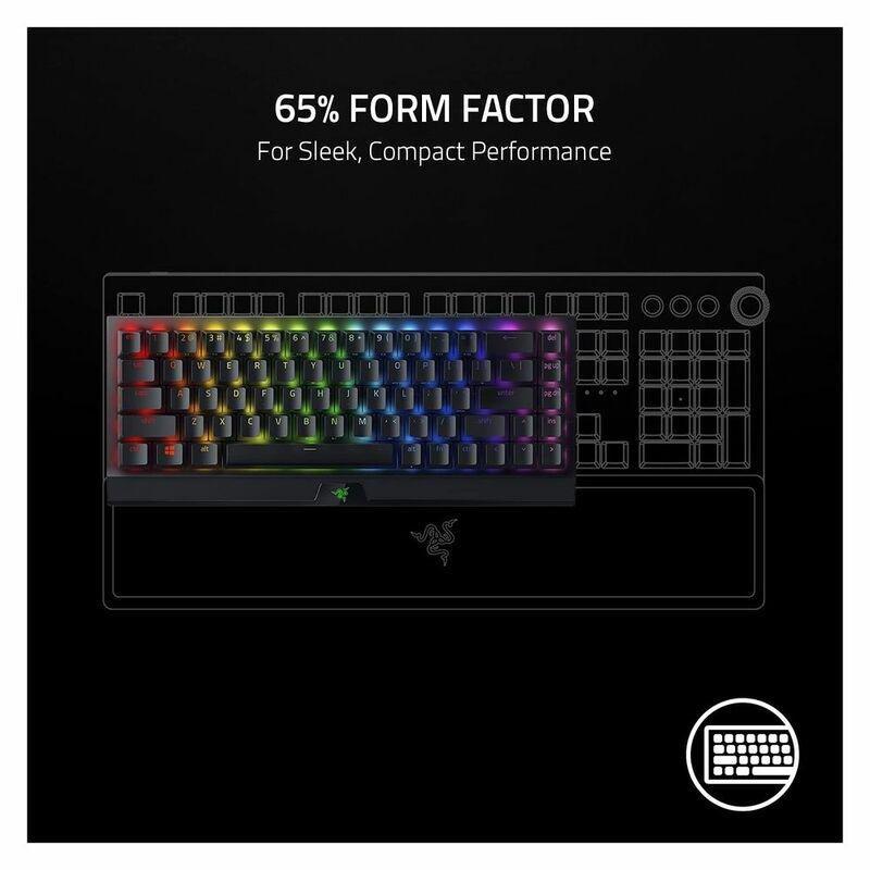 Razer BlackWidow V3 Mini HyperSpeed Mechanical Gaming Keyboard - Yellow Switch - Black Keycaps (US English), , large image number 5