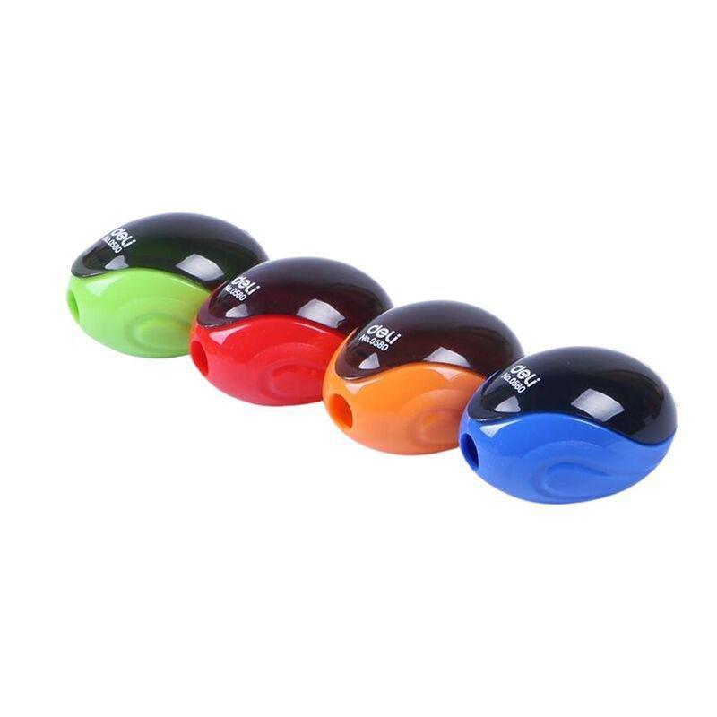 Deli 0525 Macaron 1 Hole Sharpener 6P (Assortment - Includes 1), , medium
