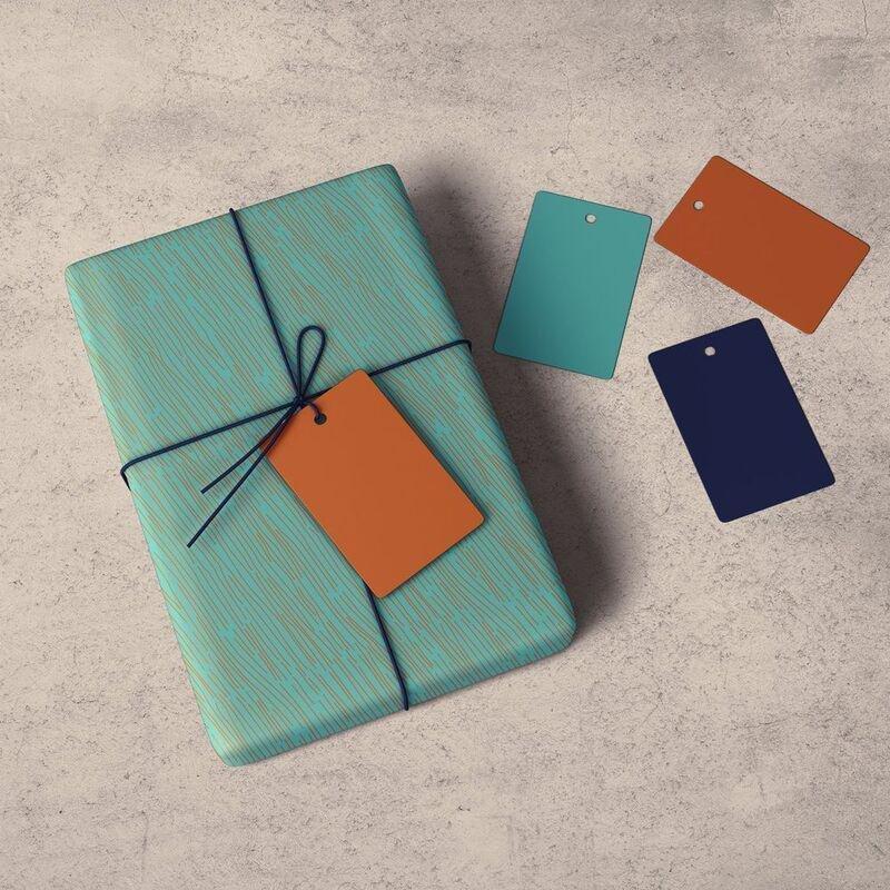 Bumble & Mouse Tan Lines Gift Wrapping Paper - 2 Sheets (68 x 5 x 5 cm), , large image number 0