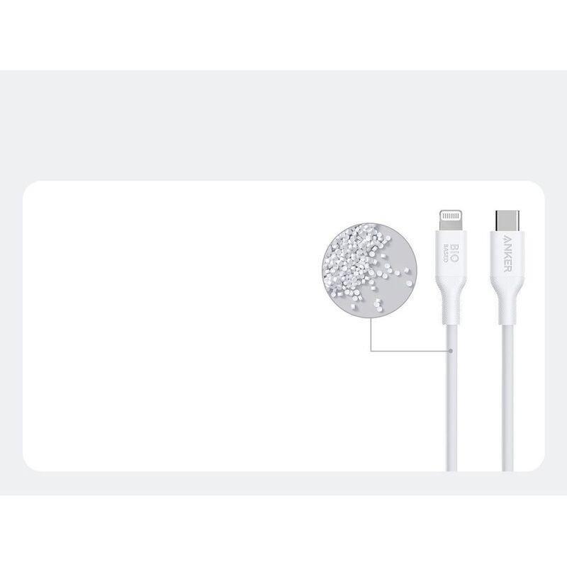 Anker 542 USB-C to Lightning Cable (Bio-Based) 3ft - White, , medium