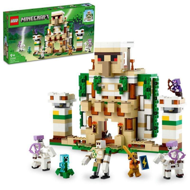 LEGO Minecraft The Iron Golem Fortress 21250 Building Toy Set (868 Pieces), , large image number 0