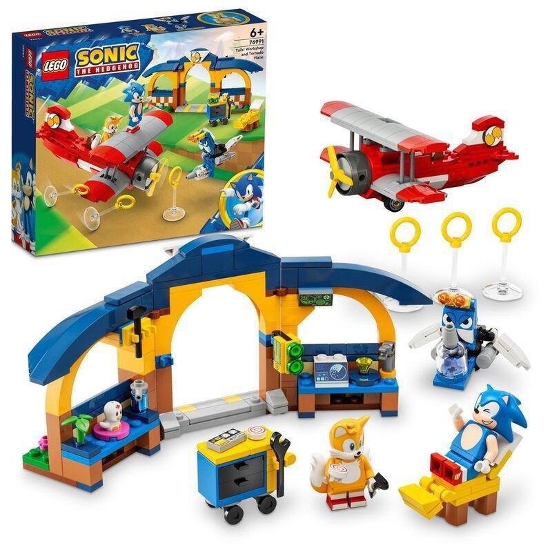LEGO Sonic the Hedgehog Tails' Workshop and Tornado Plane 76991 (376 Pieces), , large image number 0