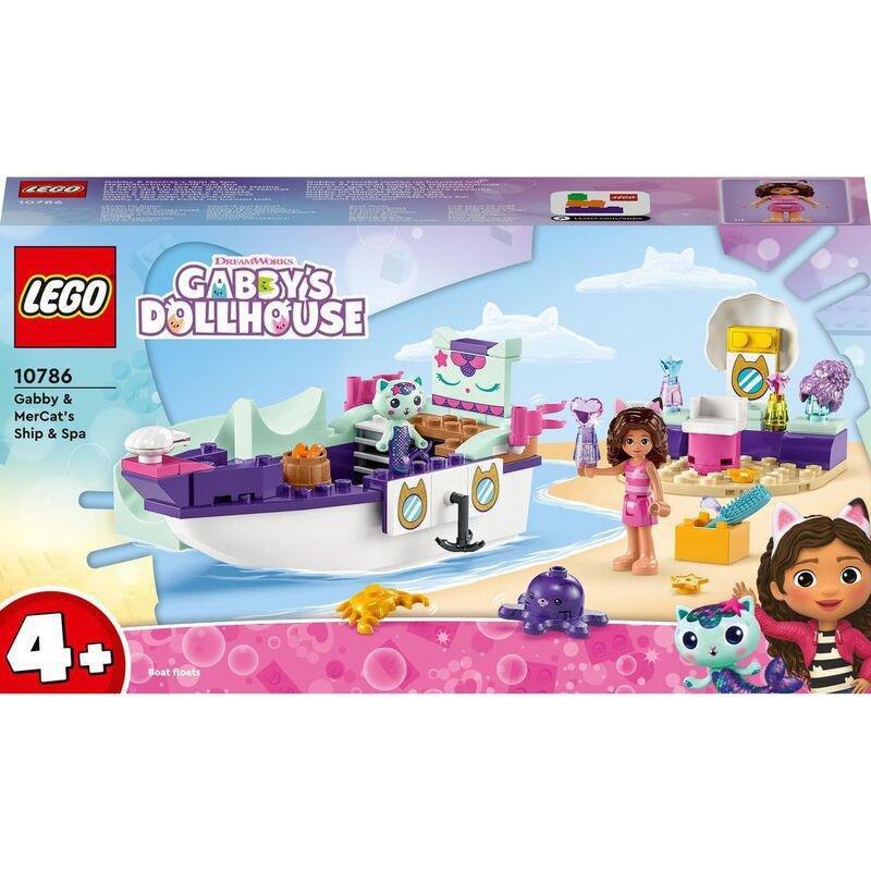 LEGO Gabby & MerCat's Ship & Spa 10786 Building Toy Set (88 Pieces), , large image number 5