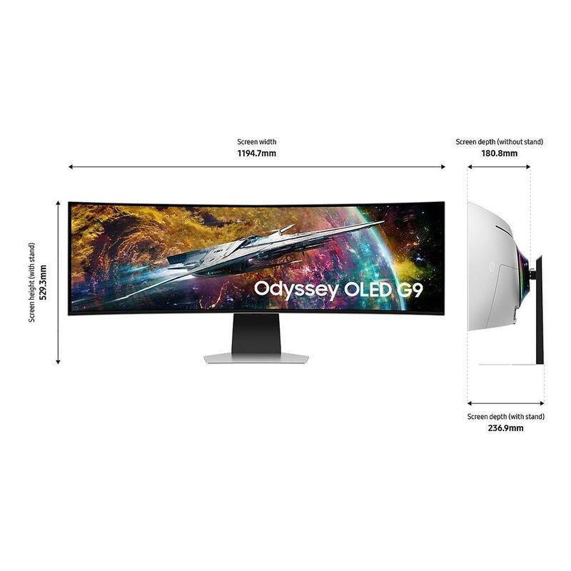 Samsung 49" Odyssey OLED G9 G95Sc Gaming Monitor, , large image number 4