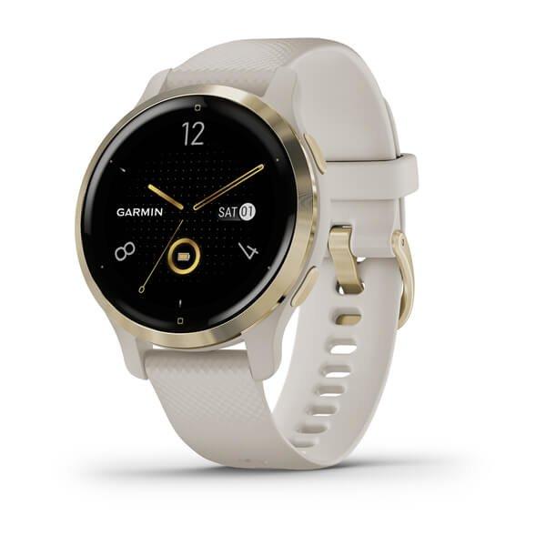 Garmin Venu 2S 40mm Light Gold Stainless Steel Bezel with Light Sand Case & Silicone, , large image number 7