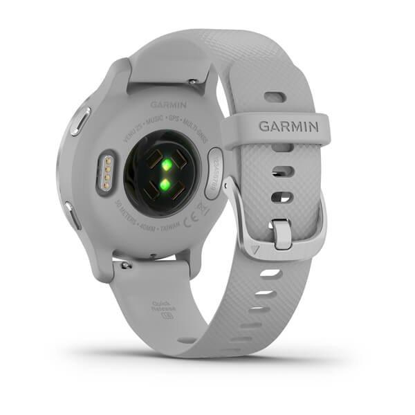 Garmin Venu 2S 40mm Silver Stainless Steel Bezel with Mist Grey Case & Silicone Band, , large image number 1