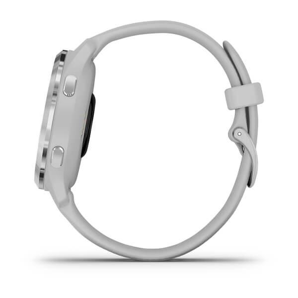 Garmin Venu 2S 40mm Silver Stainless Steel Bezel with Mist Grey Case & Silicone Band, , large image number 4