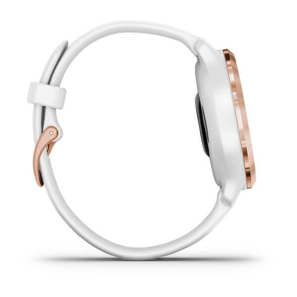 Garmin Venu 2S 40mm Rose Gold Stainless Steel Bezel with White Case & Silicone Band, , large image number 7