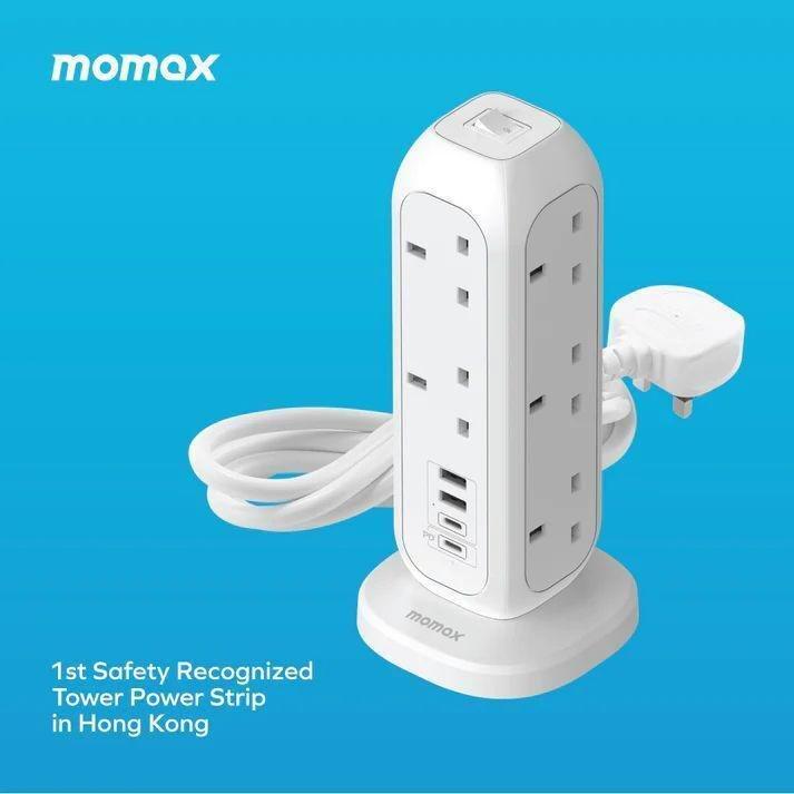 Momax OnePlug 11-Outlet Power Strip with USB - White, , large image number 0