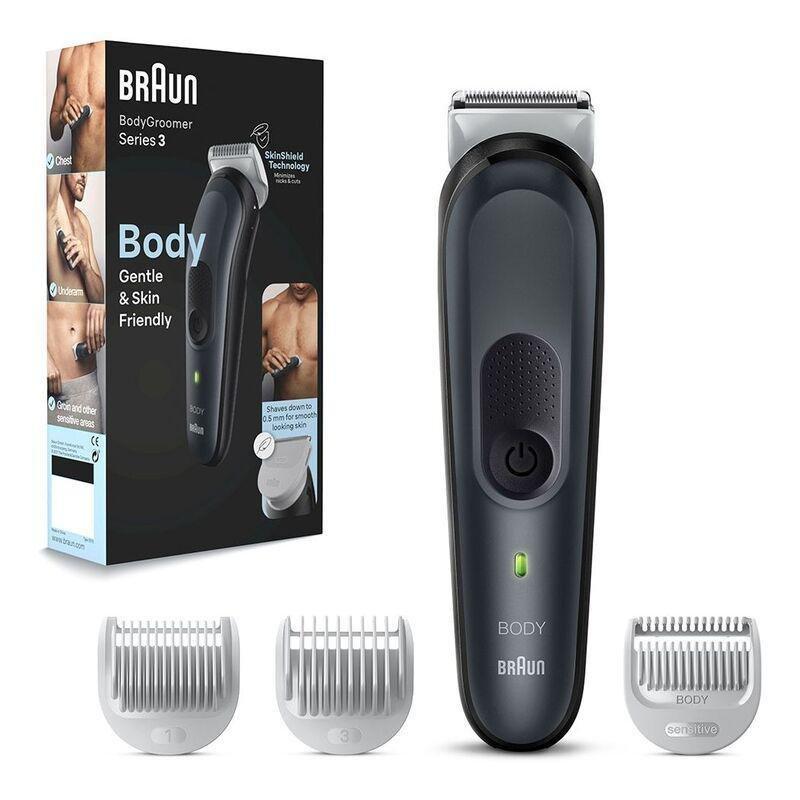 Braun BG 3340 Body Groomer 3 Full body with SkinShield Technology + 3 Tools, , large image number 0
