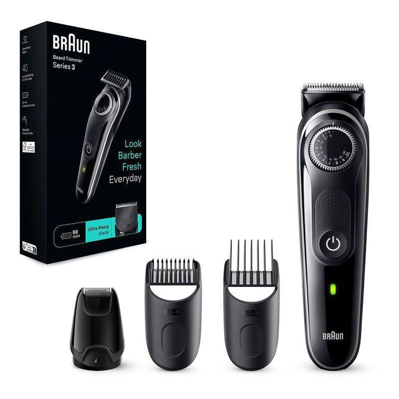 Braun BT 3440 Beard Trimmer 3 With Precision Wheel/4 Styling Tools/80 Mins Runtime, , medium