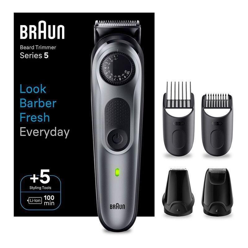Braun BT 5440 Beard Trimmer 5 With Precision Wheel/5 Styling tools/100 Mins Runtime, , large image number 1