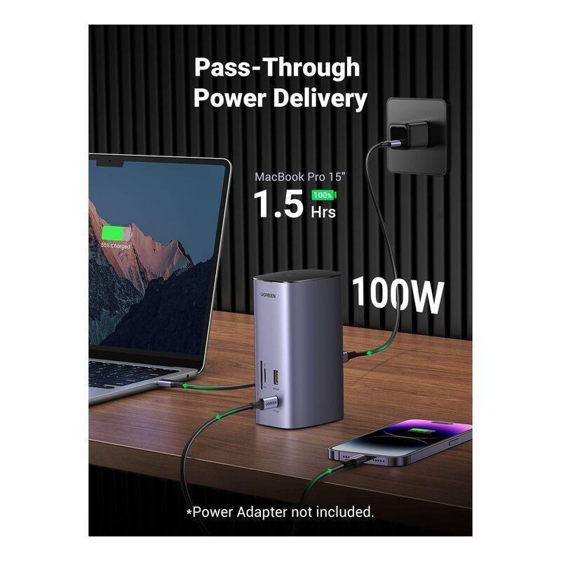 UGREEN 12-in-1 4k HDMI Fast Charge Universal Docking Station, , large image number 8