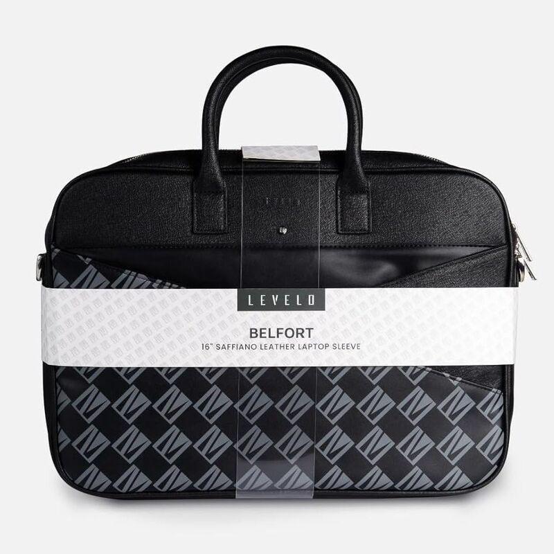 Levelo Belfort Saffiano Leather  16-Inch Laptop Bag, , large image number 3