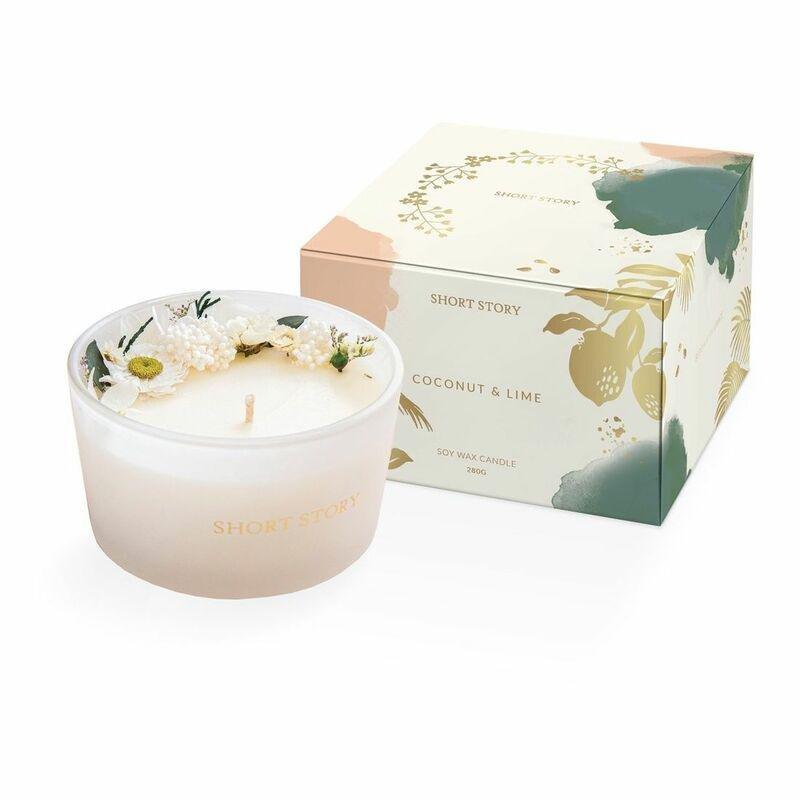 Short Story Coconut & Lime Soy Wax Candle 280g, , large image number 0