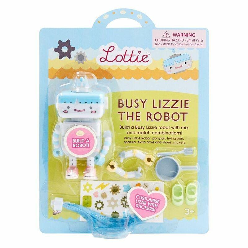 Lottie Busy Lizzie The Robot Companion Doll Accessory Set, , large image number 1