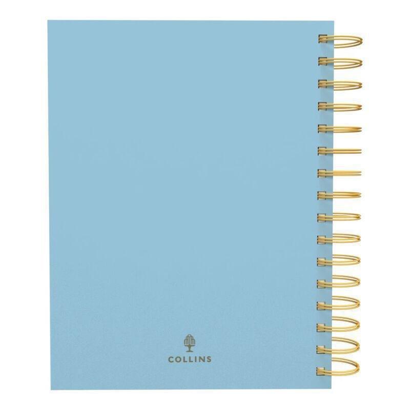 Collins Mid-Year 2023-2024 Scandi A5 Day-To-Page Paper / Wiro Light Blue, , large image number 2