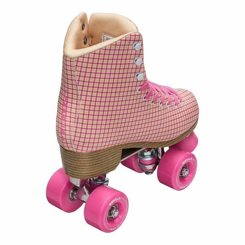 Impala Pink Tartan Quad Skates (Size 8 US), , large image number 3