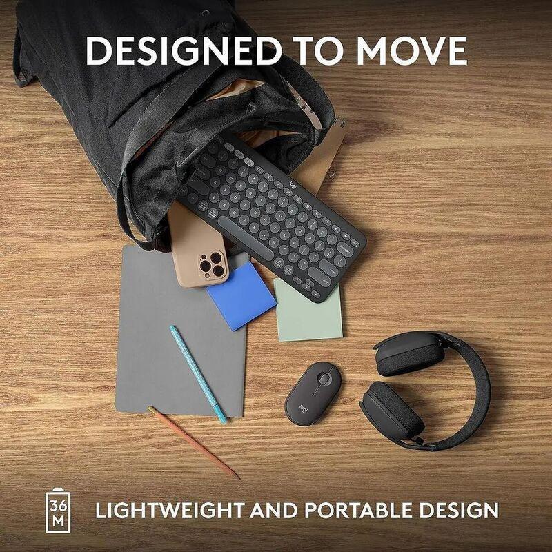 Logitech Pebble Keys 2 K380s Bluetooth keyboard - US - Tonal Graphite, , large image number 7