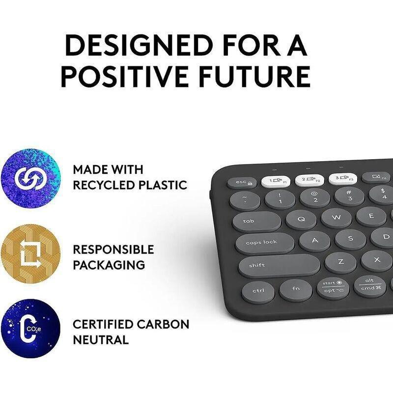 Logitech Pebble Keys 2 K380s Bluetooth keyboard - US - Tonal Graphite, , large image number 10
