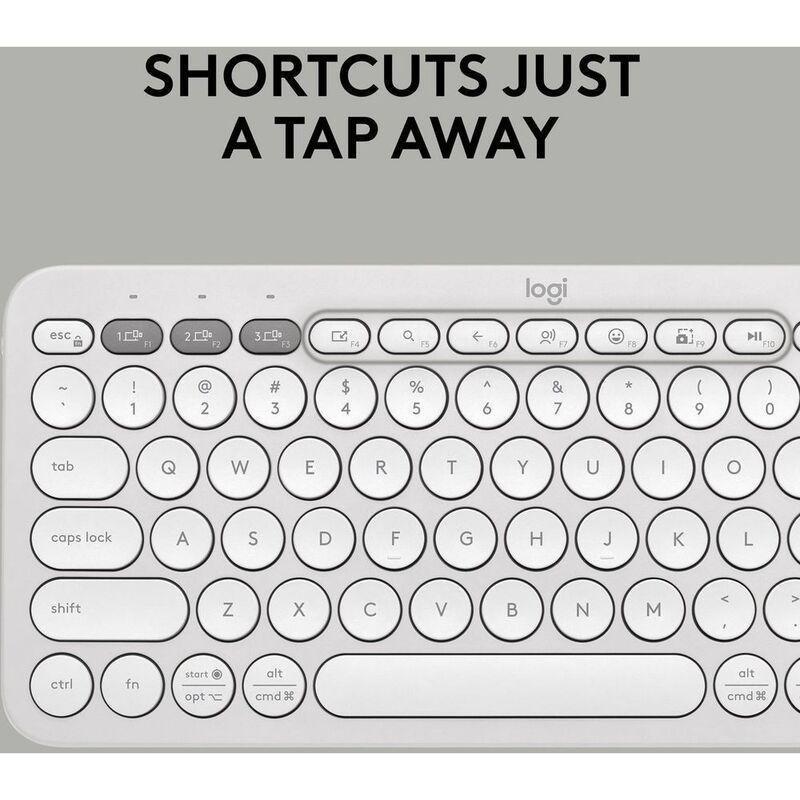 Logitech Pebble Keys 2 K380s Bluetooth keyboard - US - Tonal White, , large image number 4