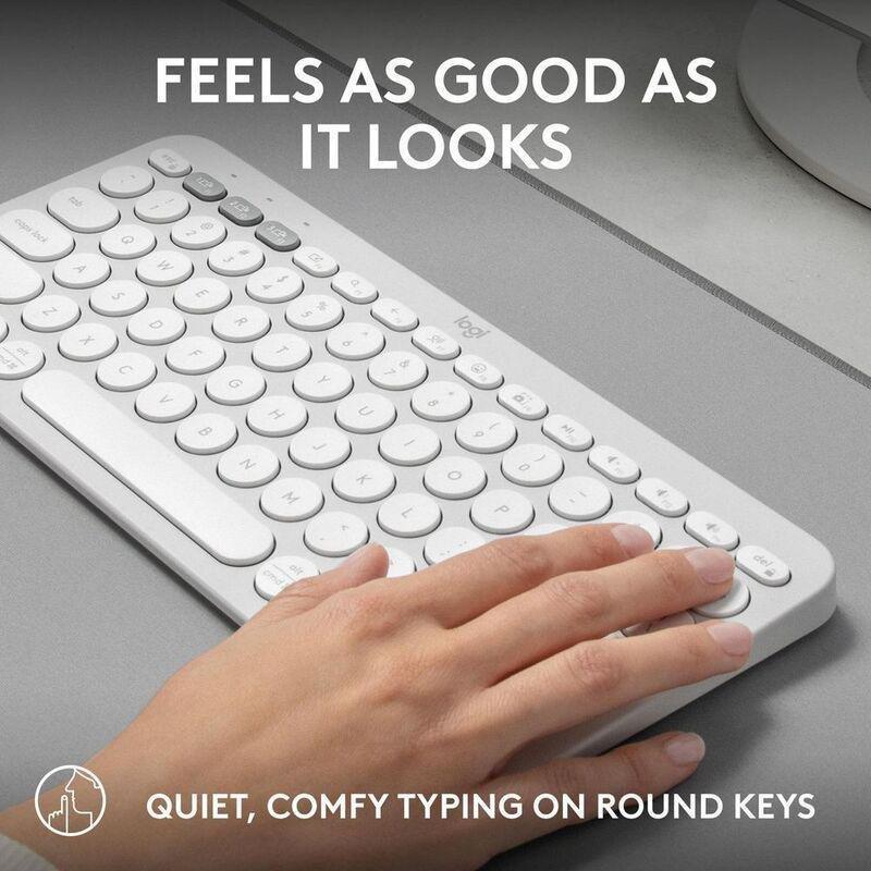 Logitech Pebble Keys 2 K380s Bluetooth keyboard - US - Tonal White, , large image number 5