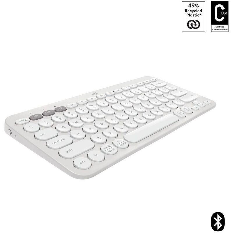 Logitech Pebble Keys 2 K380s Bluetooth keyboard - US - Tonal White, , large image number 10