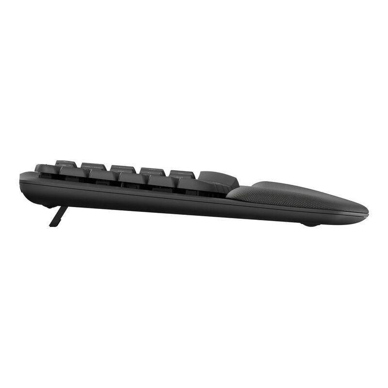 Logitech Ergo Series Wave Keys Wireless Ergonomic Keyboard - Arabic - Black, , large image number 3