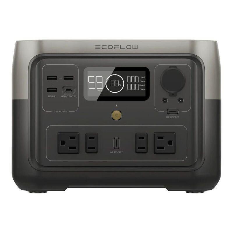EcoFlow RIVER 2 MAX Portable Power Station (500W-512Wh) - Black, , large image number 0