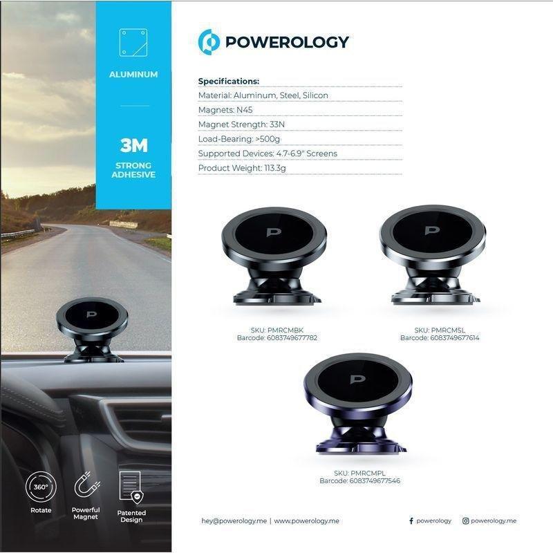 Powerology Heavy-Duty Magnetic Dash Mount - Silver, , large image number 4