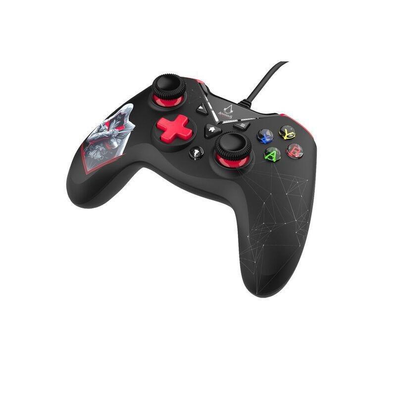 Freaks And Geeks Assassin’s Creed – USB Wired Controller For Pc/Xbox One/Series X/S With 3M Cable – Black And Red, , large image number 2