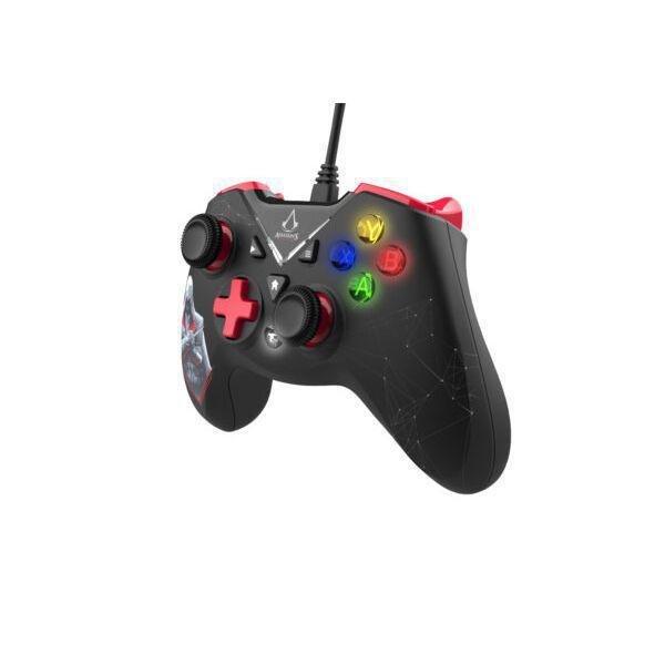 Freaks And Geeks Assassin’s Creed – USB Wired Controller For Pc/Xbox One/Series X/S With 3M Cable – Black And Red, , large image number 3