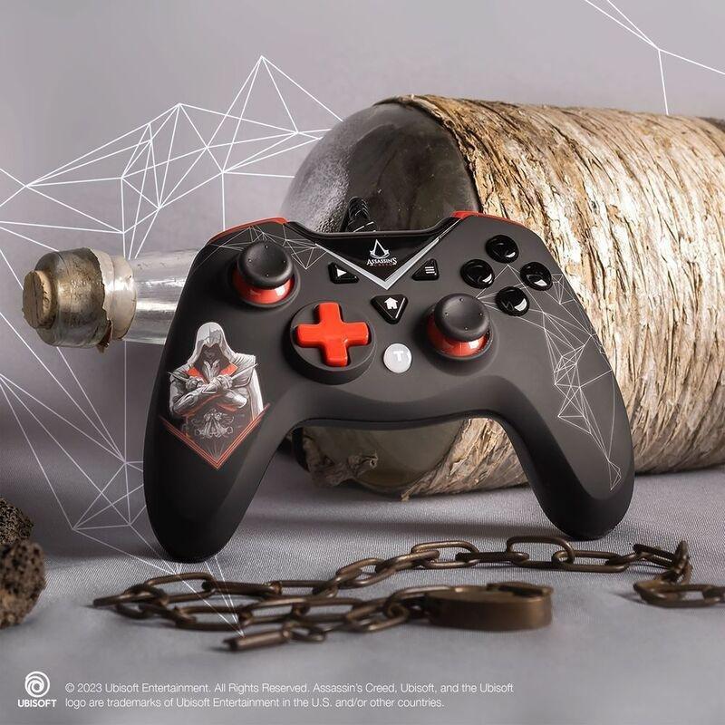 Freaks And Geeks Assassin’s Creed – USB Wired Controller For Pc/Xbox One/Series X/S With 3M Cable – Black And Red, , large image number 5
