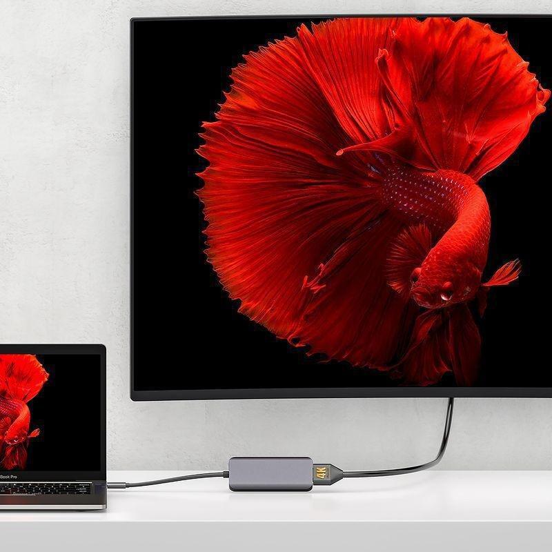 Porodo 4-in-1 HDMI 4K USB-C Hub with 100W PD, , large image number 3