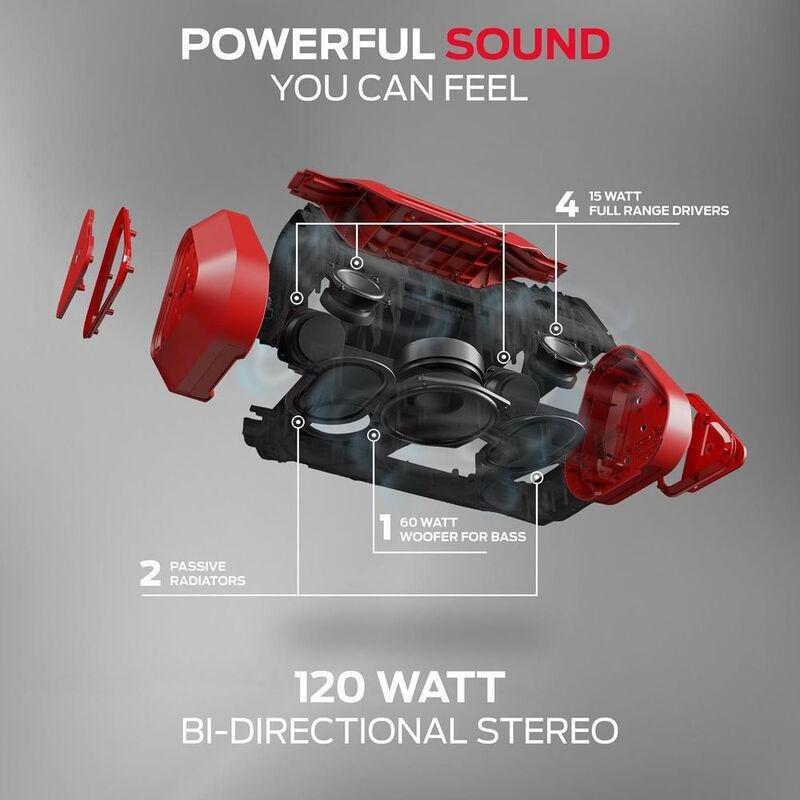 MONSTER Blaster 3.0 Wireless Boombox Speaker - Red, , large image number 1