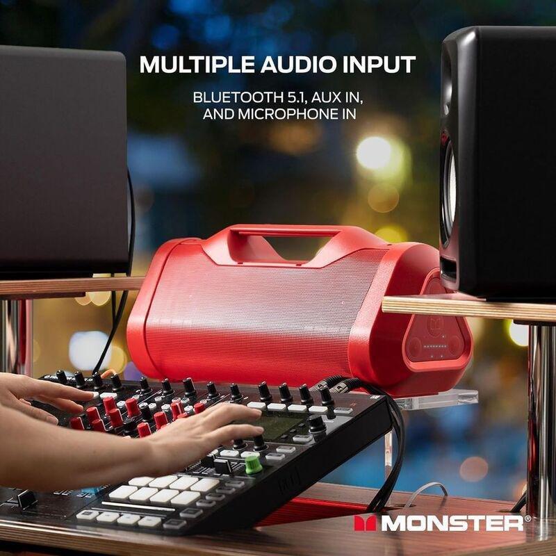 MONSTER Blaster 3.0 Wireless Boombox Speaker - Red, , large image number 5