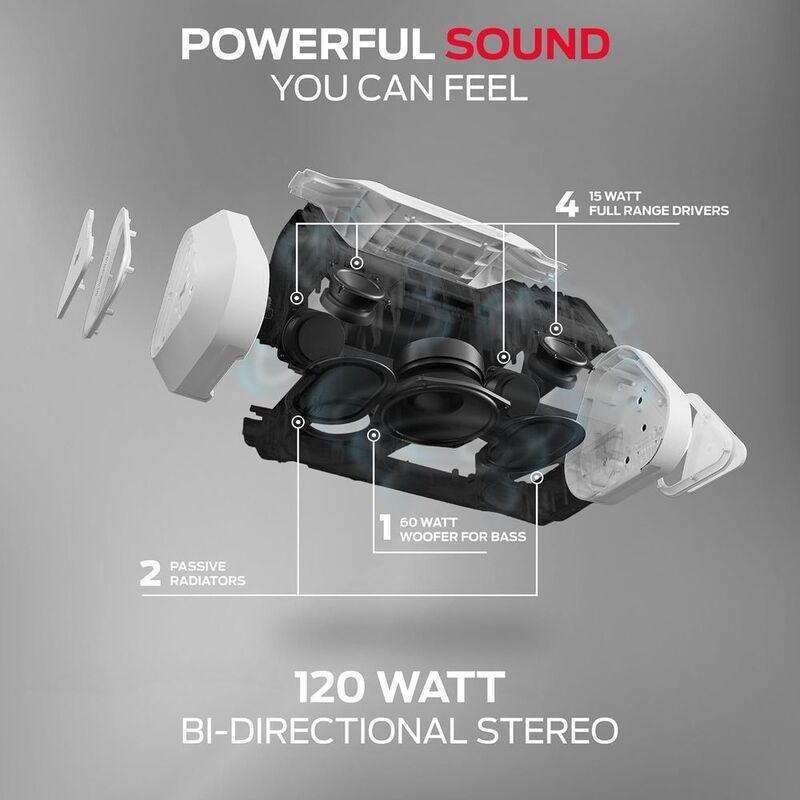 MONSTER Blaster 3.0 Wireless Boombox Speaker - White, , large image number 1