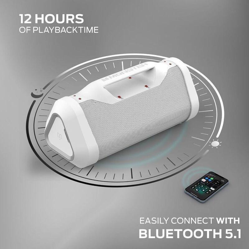 MONSTER Blaster 3.0 Wireless Boombox Speaker - White, , large image number 3