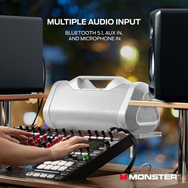 MONSTER Blaster 3.0 Wireless Boombox Speaker - White, , large image number 6