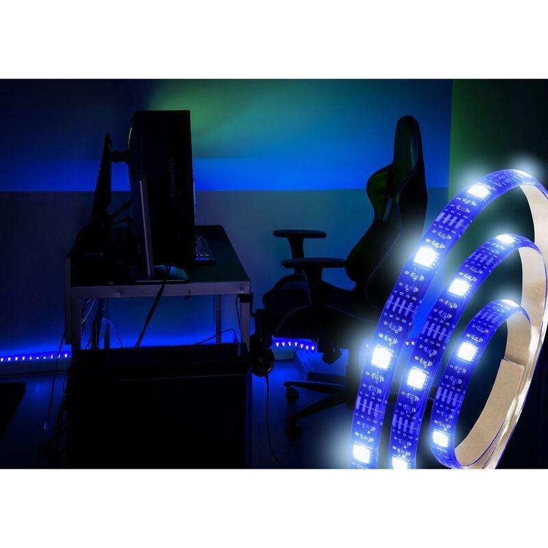 MONSTER Color Changing LED Light Strip with Remote - 2m, , large image number 2