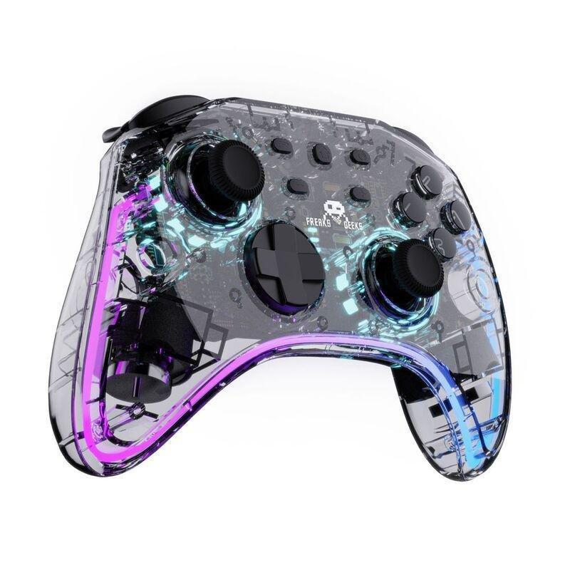 Freaks And Geeks Wireless Controller For Switch/PC with 1M Cable - Transparent With LED, , large image number 3