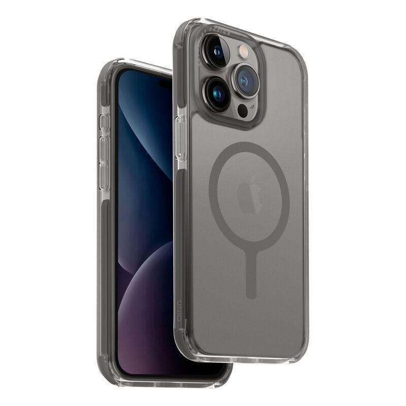 UNIQ Hybrid iPhone 15 Pro Max Case - MagClick Charging Combat - Frost Grey, , large image number 0