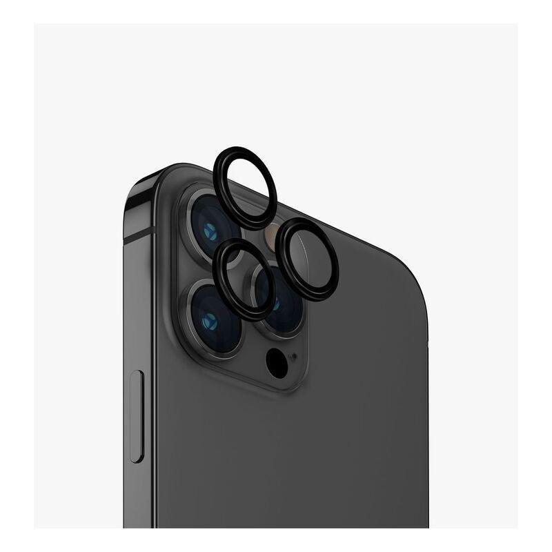 UNIQ Optix iPhone 15 Pro Max Aluminium Camera Lens Protector - Midnight, , large image number 0